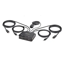 Startech C2-D46-UC2-CBL-KVM Interruptor KVM Negro