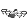 StarTech.com C2-D46-UC2-CBL-KVM Interruptor KVM USB-C para 2 Portátiles, DisplayPort 4K 60Hz, Negro