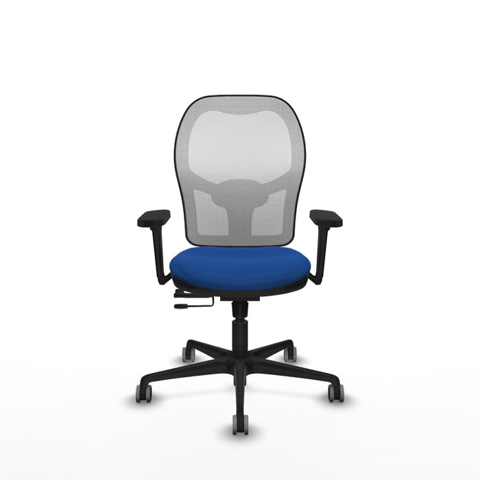PIQUERAS Y CRESPO Silla de oficina Jorquera con mecanismo Sincro/Traslack, Azul y Blanco PIQUERAS Y CRESPO Silla de oficina Jorquera con mecanismo Sincro/Traslack, Azul y Blanco
