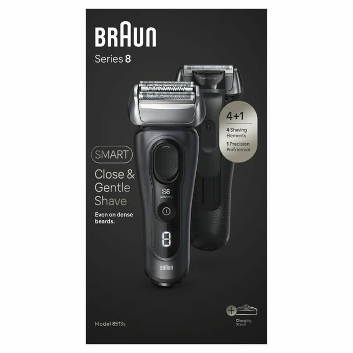 Braun Series 8 8513s Afeitadora Eléctrica Hombre, 4 Elementos de Afeitado, Wet&Dry, 60 Min Autonomía, Negra Braun Series 8 8513s Afeitadora Eléctrica Hombre, 4 Elementos de Afeitado, Wet&Dry, 60 Min Autonomía, Negra