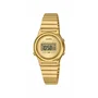 Casio Reloj Digital Unisex LA700WEG con Correa Dorada a Prueba de Agua de Cuarzo