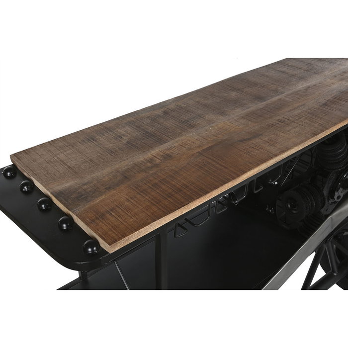 DKD Home Decor Consola Avion Metal y Madera Negro y Natural DKD Home Decor Consola Avion Metal y Madera Negro y Natural