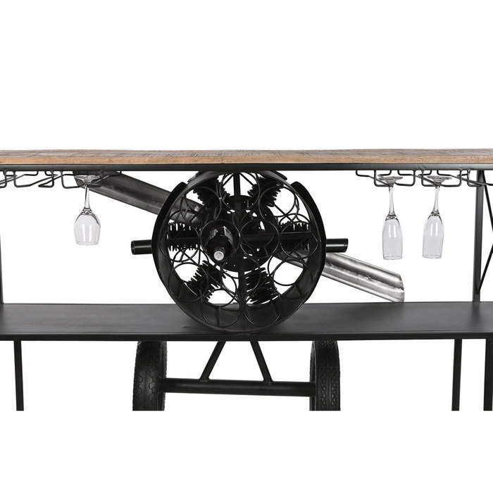DKD Home Decor Consola Avion Metal y Madera Negro y Natural DKD Home Decor Consola Avion Metal y Madera Negro y Natural