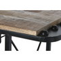 DKD Home Decor Consola Avion Metal y Madera Negro y Natural