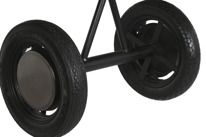 DKD Home Decor Consola Avion Negro Natural Metal Madera 191 x 91 x 58 cm