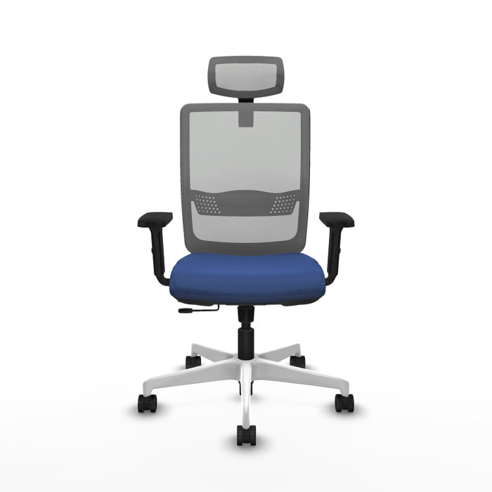 PIQUERAS Y CRESPO Silla de oficina Haches con mecanismo Sincro/Traslack Azul marino y Gris PIQUERAS Y CRESPO Silla de oficina Haches con mecanismo Sincro/Traslack Azul marino y Gris