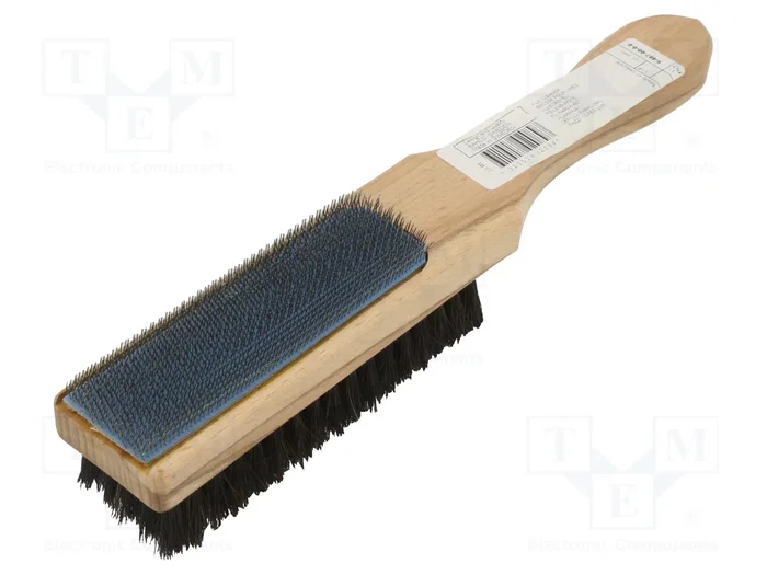 BAHCO Cepillo de alambre de doble cara con mango de madera