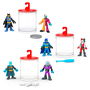 Fisher-Price Figuras DC Super Friends Imaginext HMX60 que Cambian de Color con Agua, Surtido de Figuras Articuladas para Niños +3 Años