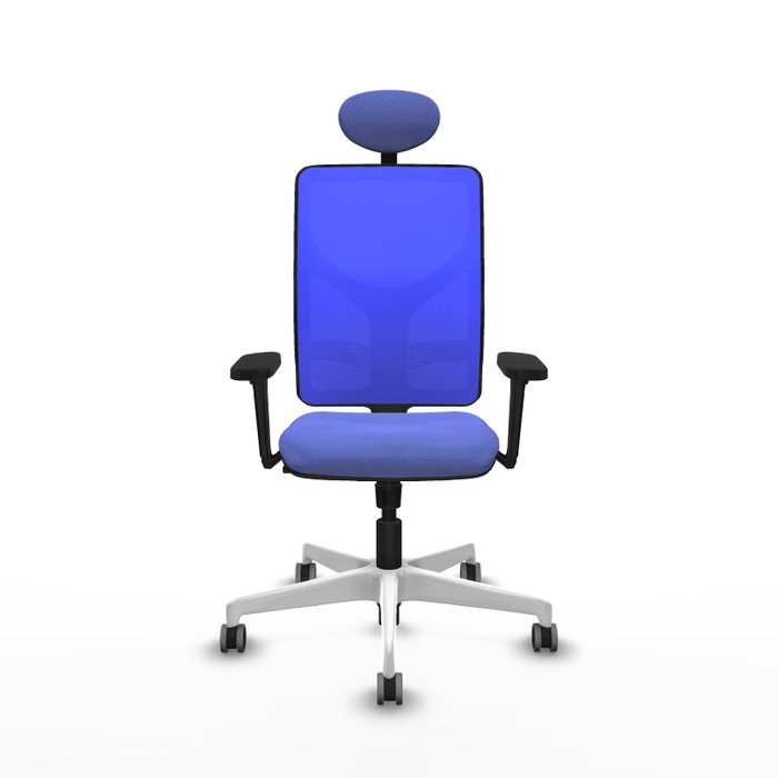 PIQUERAS Y CRESPO Silla de oficina Motilla con mecanismo Sincro, Azul