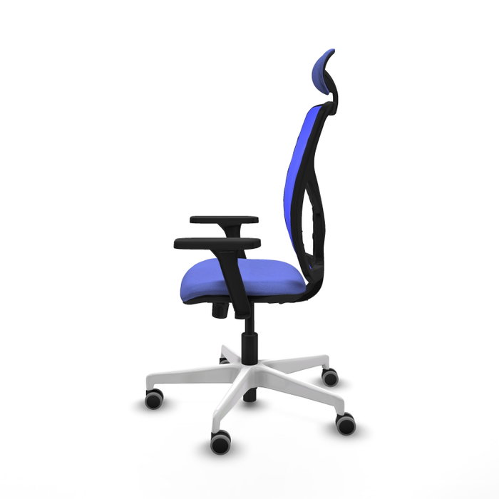PIQUERAS Y CRESPO Silla de oficina Motilla con mecanismo Sincro, Azul
