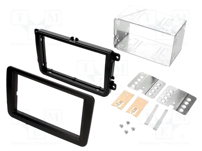 ACV Bastidor de montaje de radio 2 DIN para Seat, VW y Škoda, negro ACV Bastidor de montaje de radio 2 DIN para Seat, VW y Škoda, negro