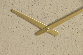 DKD Home Decor Reloj Pared Scandi Crema Beige 3.5 x 40 x 40 cm (4 Unidades)