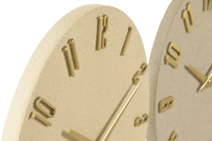 DKD Home Decor Reloj de Pared Surtido de Resina y MDF 40x40 cm