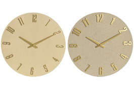 DKD Home Decor Reloj de Pared Surtido de Resina y MDF 40x40 cm