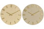 DKD Home Decor Reloj de Pared Surtido de Resina y MDF 40x40 cm