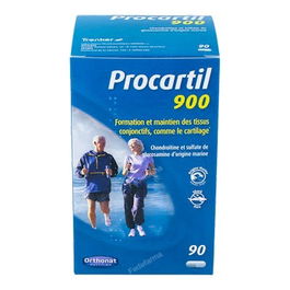 Ortho Nat Procartil Suplemento Articular Glucosamina Condroitina 90 Cápsulas, 500 mg Glucosamina + 400 mg Condroitina por Cápsula, Apoyo para Articulaciones