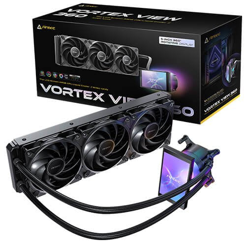 Antec VORTEX VIEW 360 ARGB LCD Negro