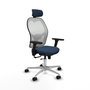 PIQUERAS Y CRESPO Silla de oficina Jorquera Azul marino y Blanco