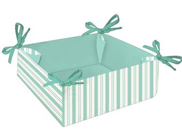 DKD Home Decor Cesta Algodón Verde Menta MINT INDIA