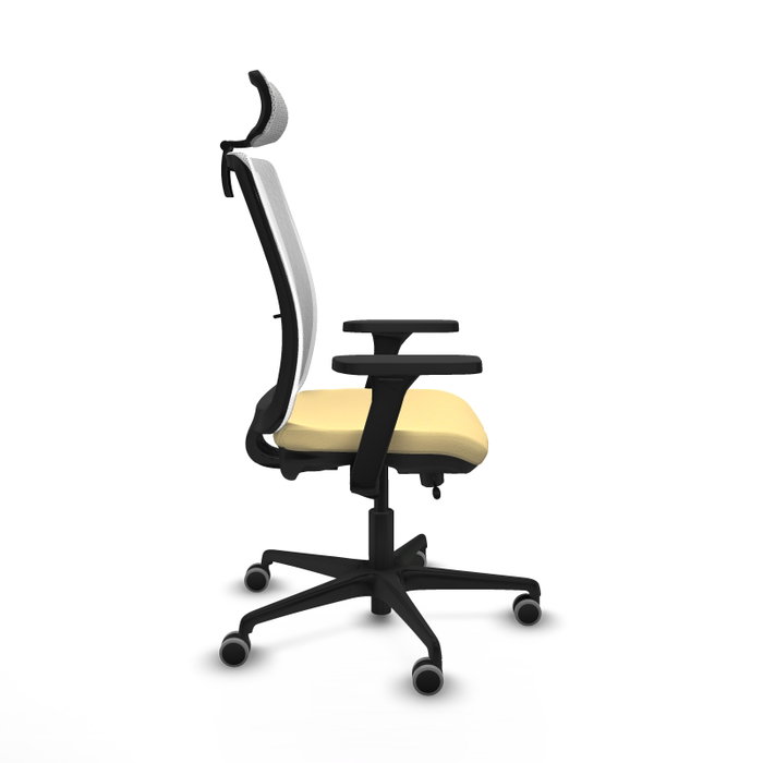 PIQUERAS Y CRESPO Silla de oficina Haches Crema y Blanco PIQUERAS Y CRESPO Silla de oficina Haches Crema y Blanco