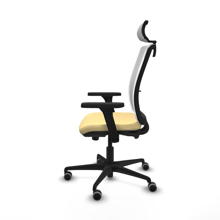 PIQUERAS Y CRESPO Silla de oficina Haches Crema y Blanco PIQUERAS Y CRESPO Silla de oficina Haches Crema y Blanco