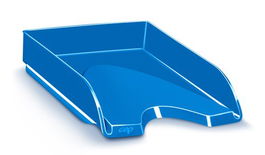 Cep Bandeja Sobremesa sobremesa para documentos, Plástico, Azul, 257x348x66 mm