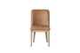 DKD Home Decor Silla de Fresno y Piel Blanco Decapé