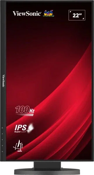 Viewsonic VG2208A Monitor LED 22" (55.9 cm) Full HD IPS, 100Hz, 5ms, Hub USB 3.2 Gen 1, DisplayPort, Altavoces, Negro, Montaje VESA 100x100 mm