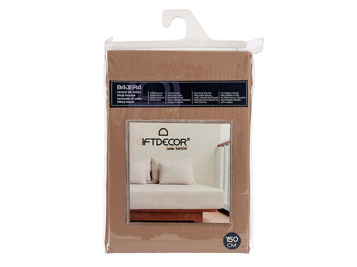 Giftdecor Bajera Ajustable 150 cm Marrón Extra Suave Poliester No Encoge No Bolitas No Pierde Color (Set de 12)