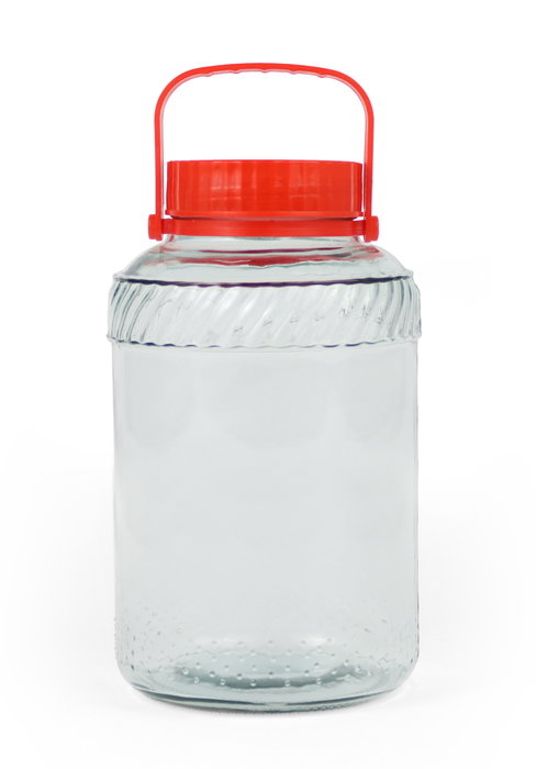 La Mediterranea Tarro de Vidrio con Tapa y Asa 12000ml 23.2x23.2x35 cm (2 Unidades)