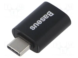 Baseus Adaptador USB-C a USB-A Ingenuity OTG negro de color negro