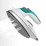 Orbegozo SV 1020 Plancha de viaje con suela antiadherente, 1100 W, Azul y Blanco