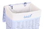 DKD Home Decor Cesta Ropa Baby Azul Celeste 34 x 56 x 44 cm Set de 5 Piezas Mimbre Poliester