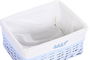DKD Home Decor Cesta Ropa Baby Azul Celeste 34 x 56 x 44 cm Set de 5 Piezas Mimbre Poliester