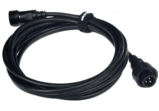 ALGAMLIGHT Cable DMX IP65 3m XLR Macho Hembra Negro