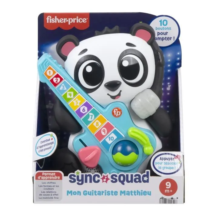 Fisher-Price Figuras Link Squad Panda Juguete de Actividad Musical HYK95