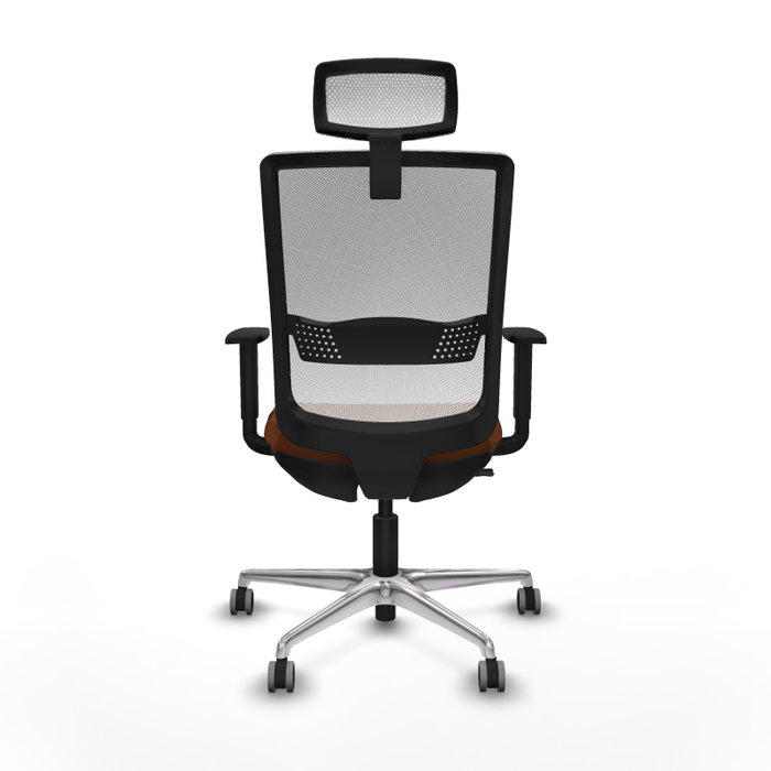 PIQUERAS Y CRESPO Silla de oficina Haches con mecanismo Sincro/Traslack Marrón y Blanco PIQUERAS Y CRESPO Silla de oficina Haches con mecanismo Sincro/Traslack Marrón y Blanco