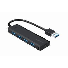 Gembird Hub de 4 puertos USB 3.1 Gen 1 Negro UHB-U3P4P-02