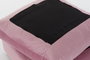 DKD Home Decor Reposapiés de Poliester Rosa 55x55x30 cm