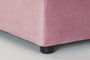 DKD Home Decor Reposapiés de Poliester Rosa 55x55x30 cm