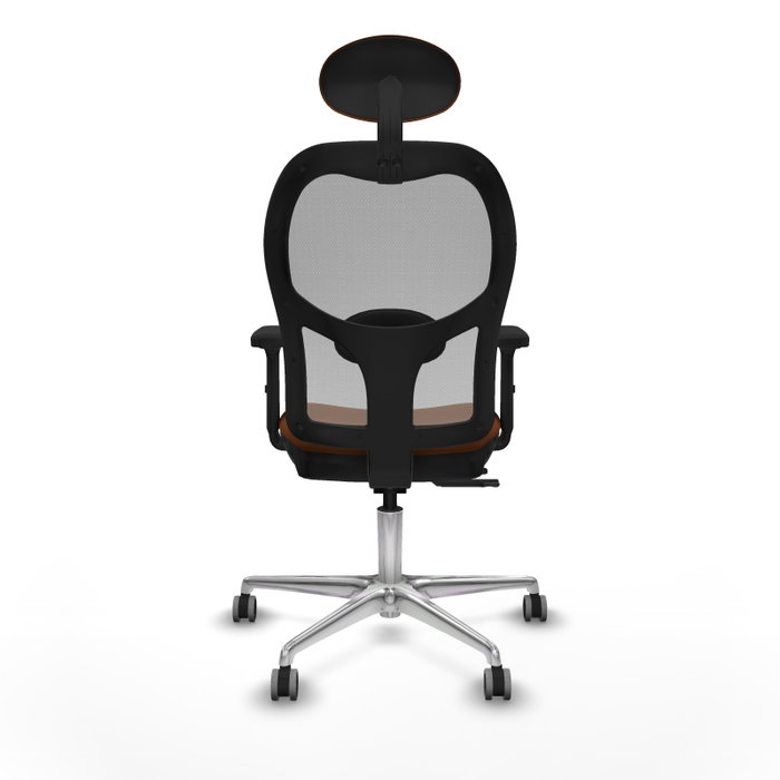 PIQUERAS Y CRESPO Silla de oficina Jorquera con mecanismo Sincro/Traslack Marrón/Gris