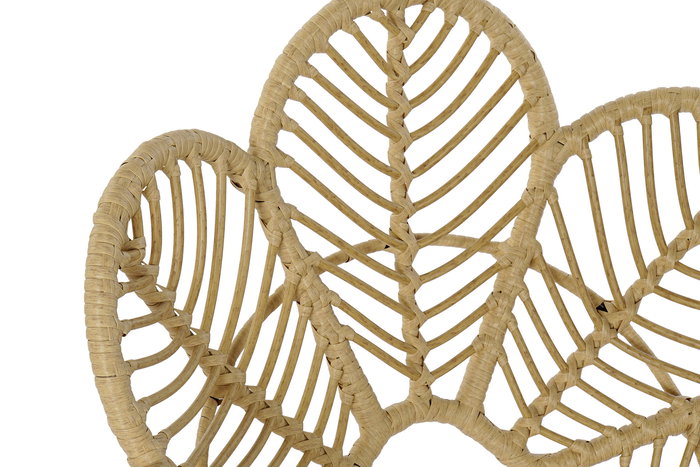 Silla de Jardín DKD Home Decor MB-166560 Negro Natural Marrón claro Metal ratán sintético 76 x 67 x 86 cm