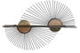 DKD Home Decor Estanteria Pared Negro Natural Metal MDF 70 x 12 x 51 cm