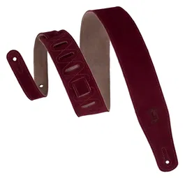 Levy's Simply Suede Series 2 1/2" Correa - Reverso De Ante - Burdeos