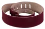Levy's Simply Suede Series 2 1/2" Correa - Reverso De Ante - Burdeos