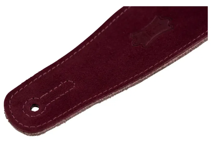 Levy's Simply Suede Series 2 1/2" Correa - Reverso De Ante - Burdeos