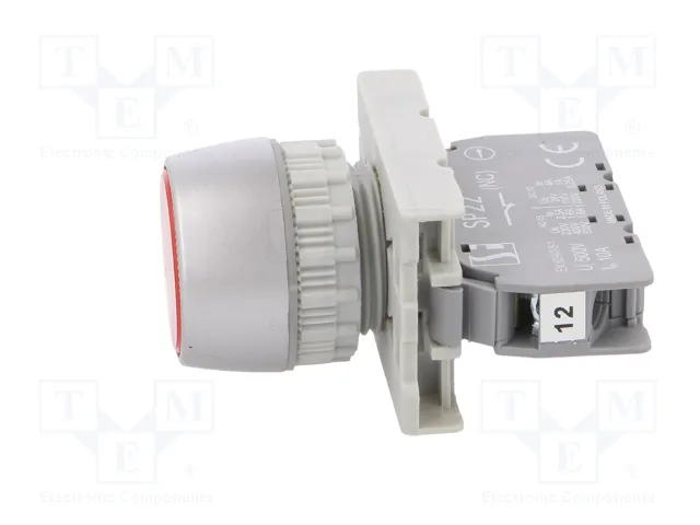 SPAMEL Interruptor de presión rojo 22mm NC SPAMEL Interruptor de presión rojo 22mm NC