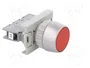 SPAMEL Interruptor de presión rojo 22mm NC