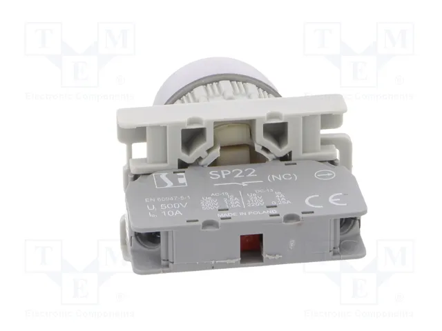 SPAMEL Interruptor de presión rojo 22mm NC SPAMEL Interruptor de presión rojo 22mm NC