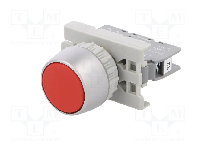 SPAMEL Interruptor de presión rojo 22mm NC SPAMEL Interruptor de presión rojo 22mm NC